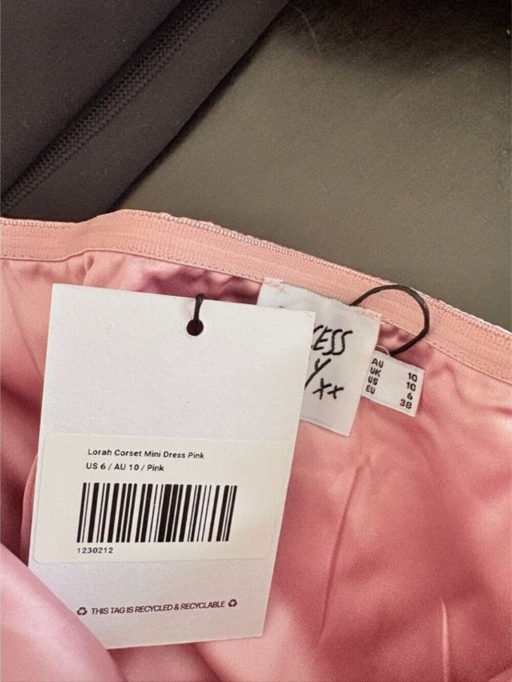 Princess Polly Lorah Corset Mini Dress NWT Pink Satin Size 6 - Picture 7 of 8
